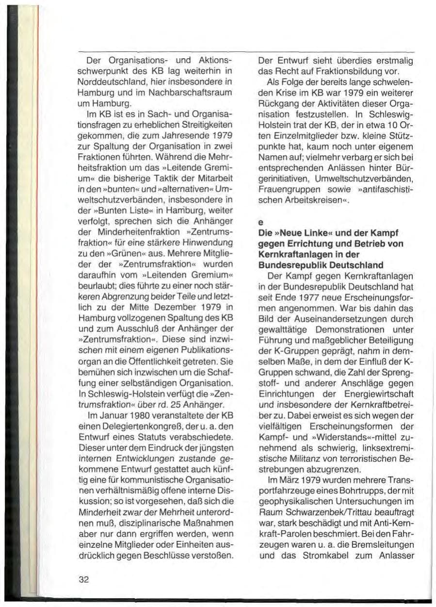 Seite 34 des Verfassungsschutzbericht 1979 Schleswig-Holstein