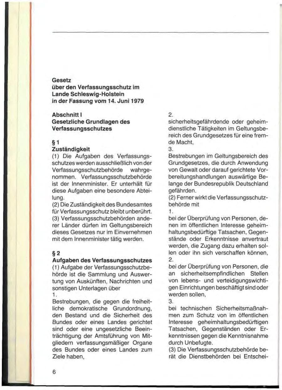 Seite 8 des Verfassungsschutzbericht 1979 Schleswig-Holstein