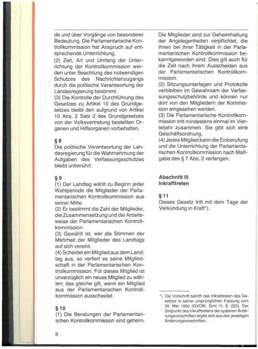 Seite 10 des Verfassungsschutzbericht 1979 Schleswig-Holstein
