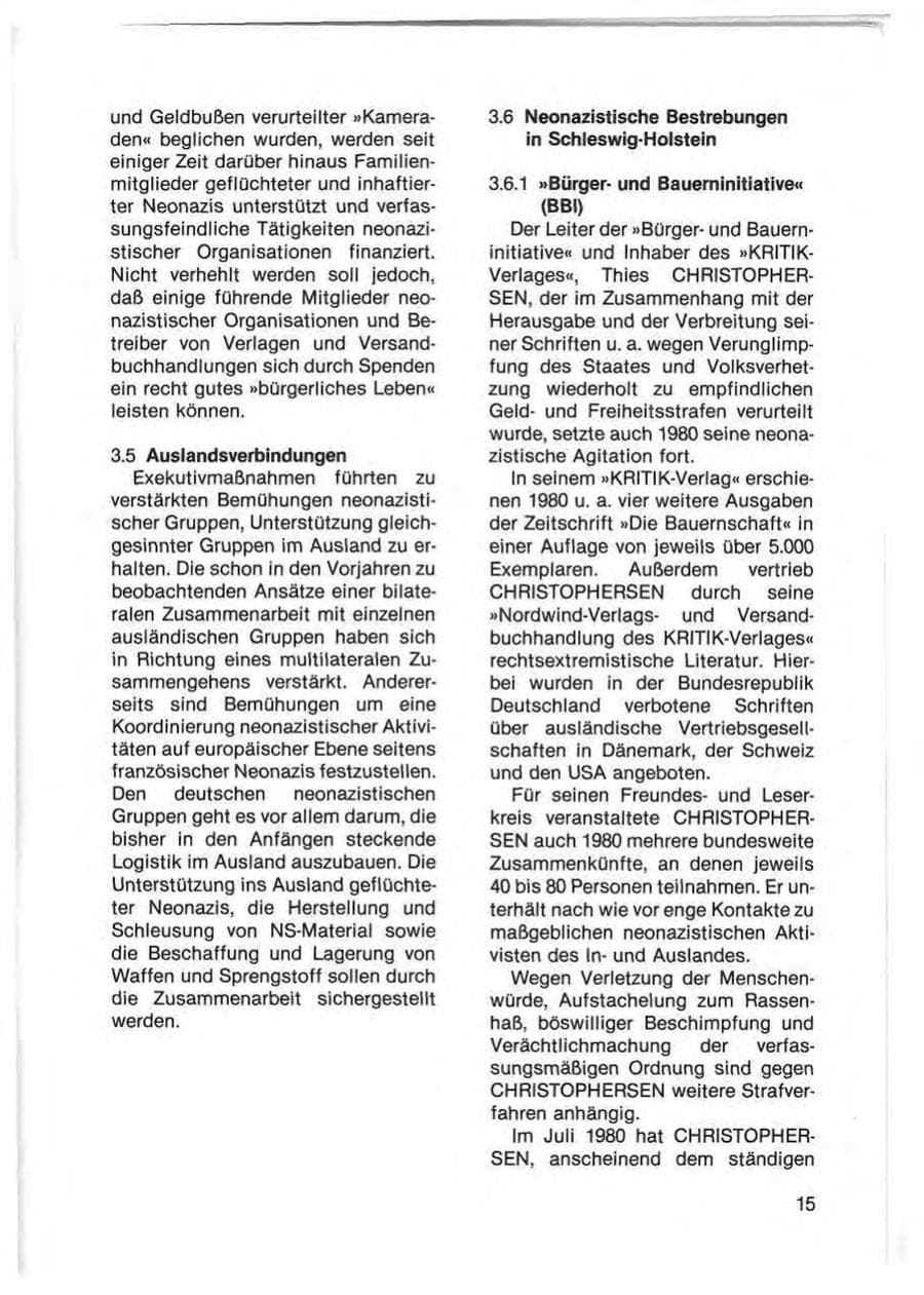 Seite 17 des Verfassungsschutzbericht 1980 Schleswig-Holstein