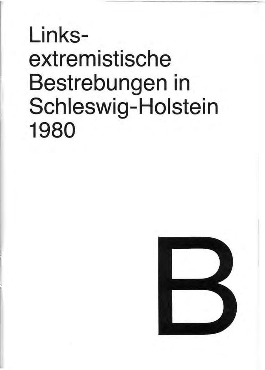 Seite 23 des Verfassungsschutzbericht 1980 Schleswig-Holstein
