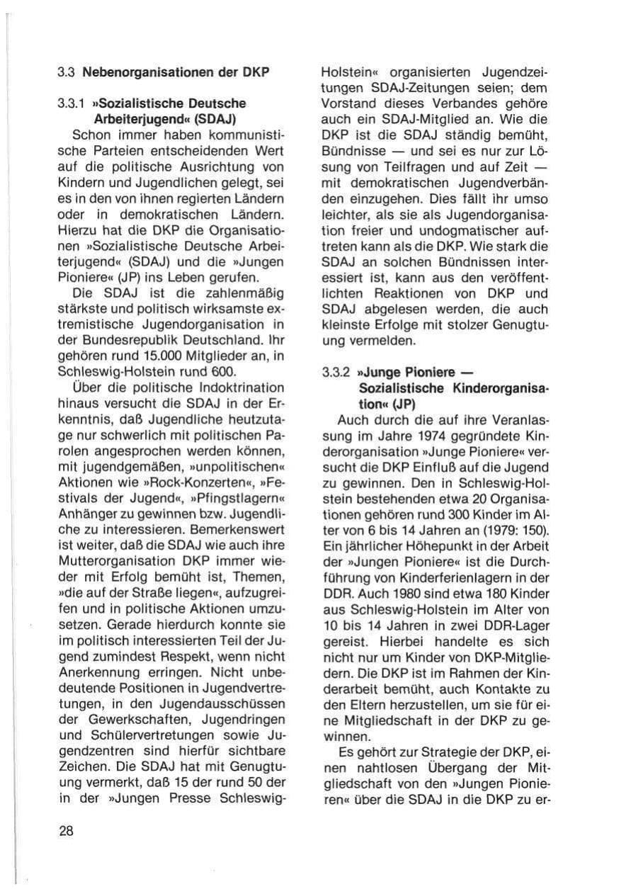 Seite 30 des Verfassungsschutzbericht 1980 Schleswig-Holstein