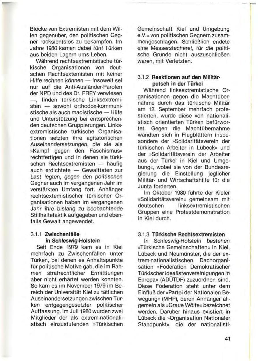 Seite 43 des Verfassungsschutzbericht 1980 Schleswig-Holstein
