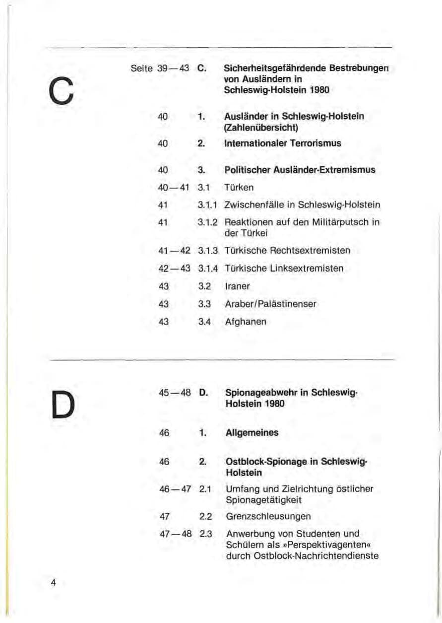 Seite 6 des Verfassungsschutzbericht 1980 Schleswig-Holstein