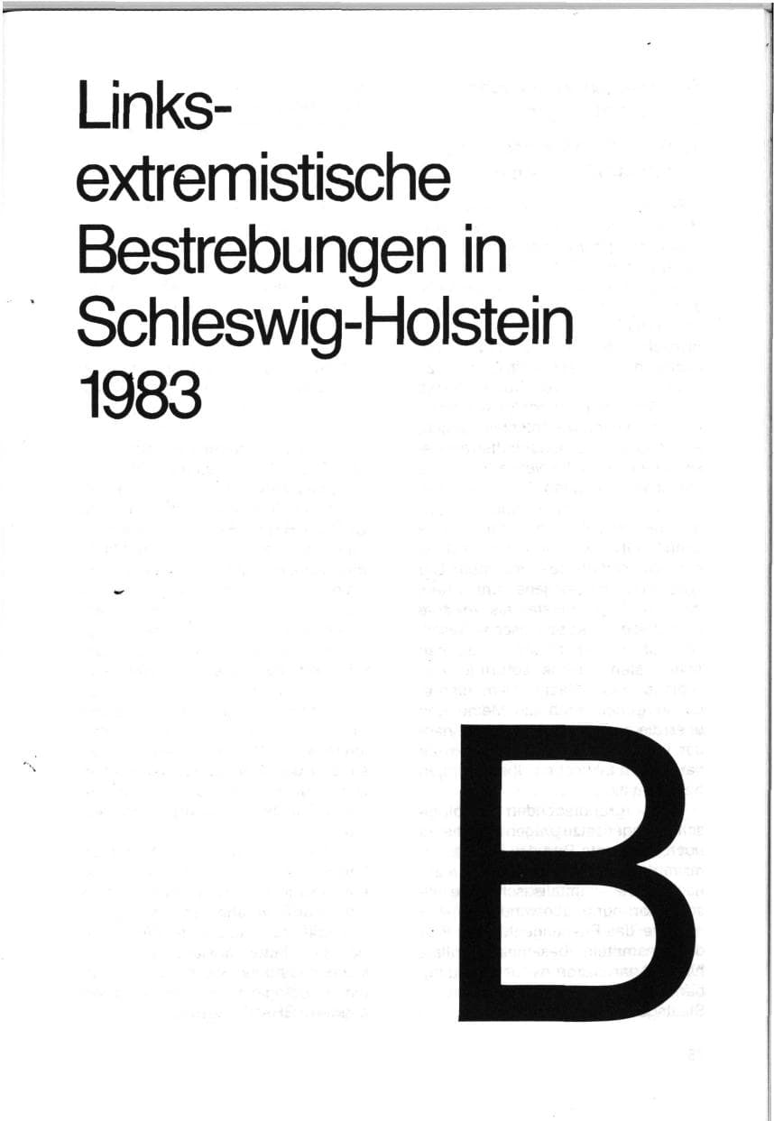 Seite 27 des Verfassungsschutzbericht 1983 Schleswig-Holstein