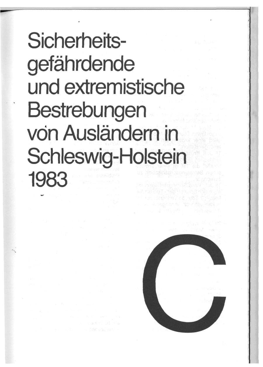 Seite 47 des Verfassungsschutzbericht 1983 Schleswig-Holstein