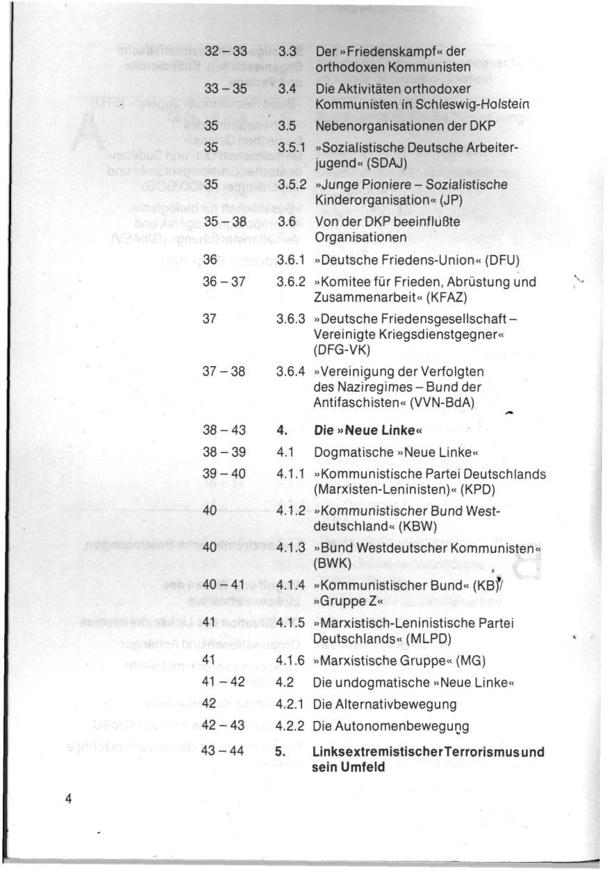 Seite 7 des Verfassungsschutzbericht 1983 Schleswig-Holstein