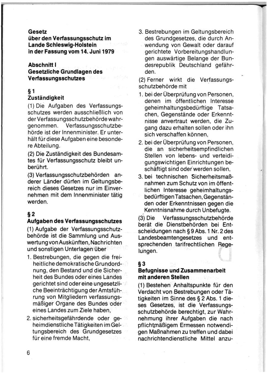Seite 8 des Verfassungsschutzbericht 1983 Schleswig-Holstein