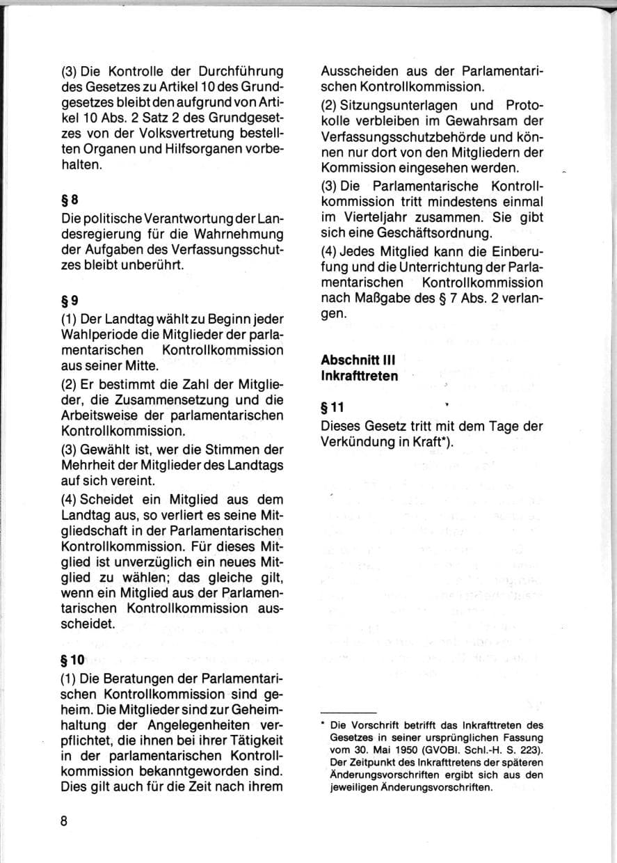 Seite 10 des Verfassungsschutzbericht 1983 Schleswig-Holstein