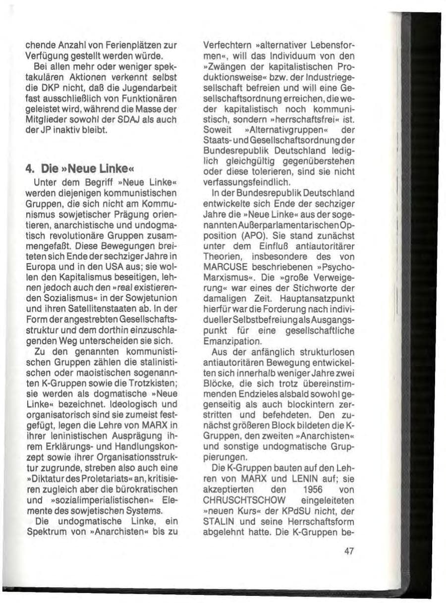 Seite 49 des Verfassungsschutzbericht 1984 Schleswig-Holstein