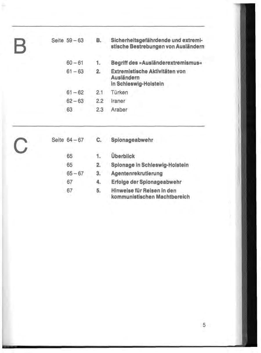 Seite 7 des Verfassungsschutzbericht 1984 Schleswig-Holstein