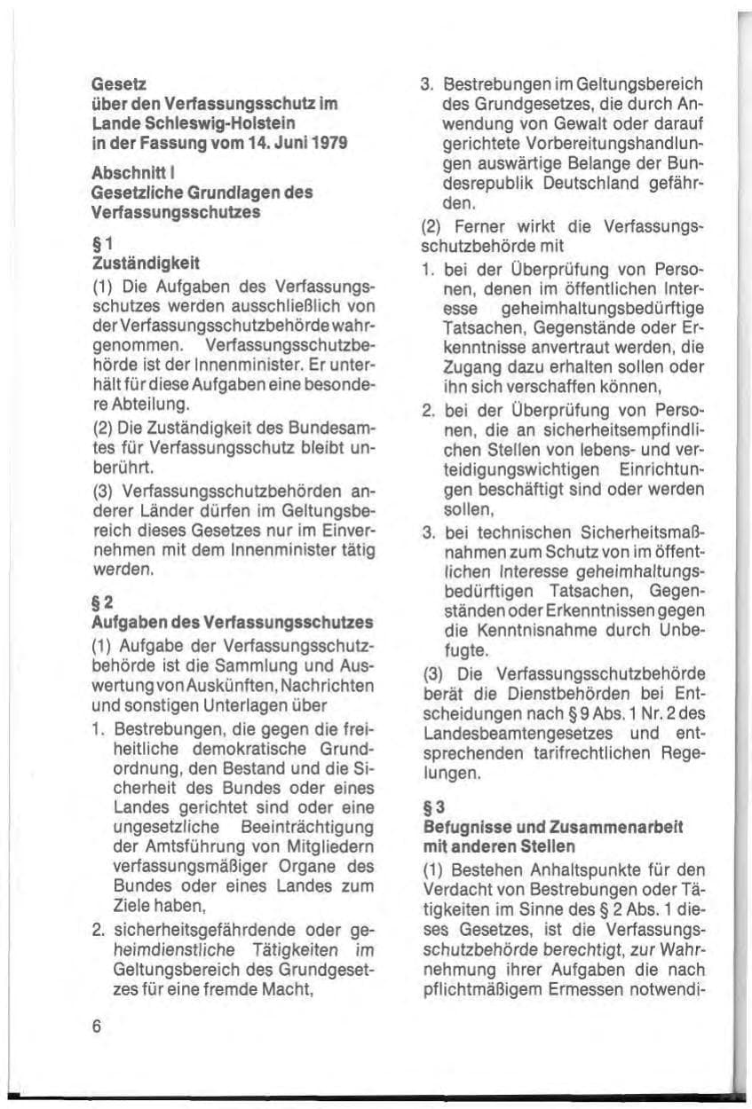 Seite 8 des Verfassungsschutzbericht 1984 Schleswig-Holstein