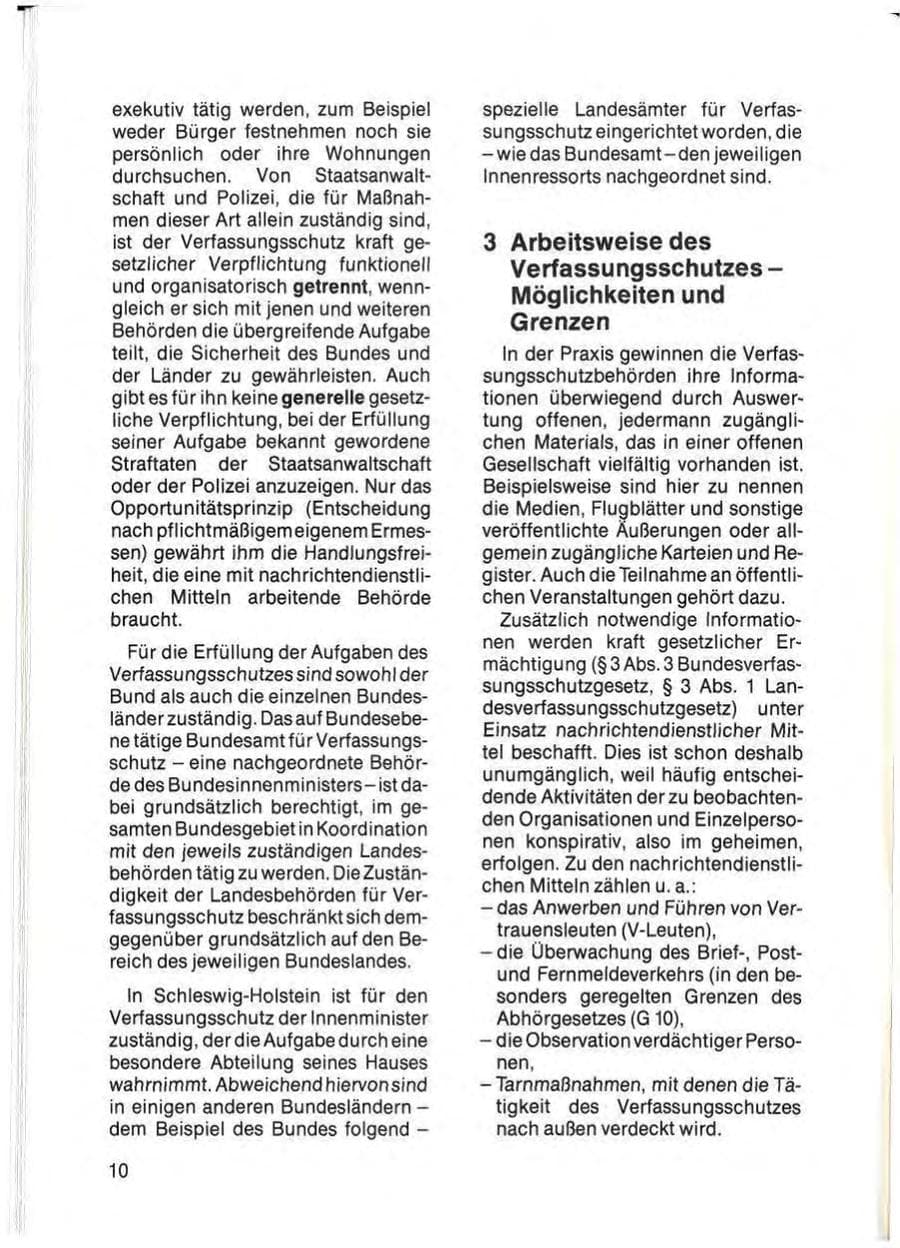 Seite 12 des Verfassungsschutzbericht 1985 Schleswig-Holstein