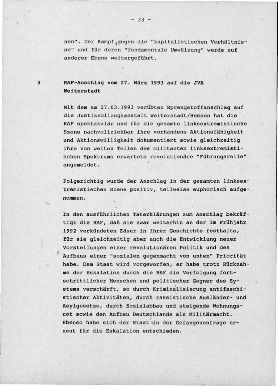 Seite 37 des Verfassungsschutzbericht 1992 Schleswig-Holstein