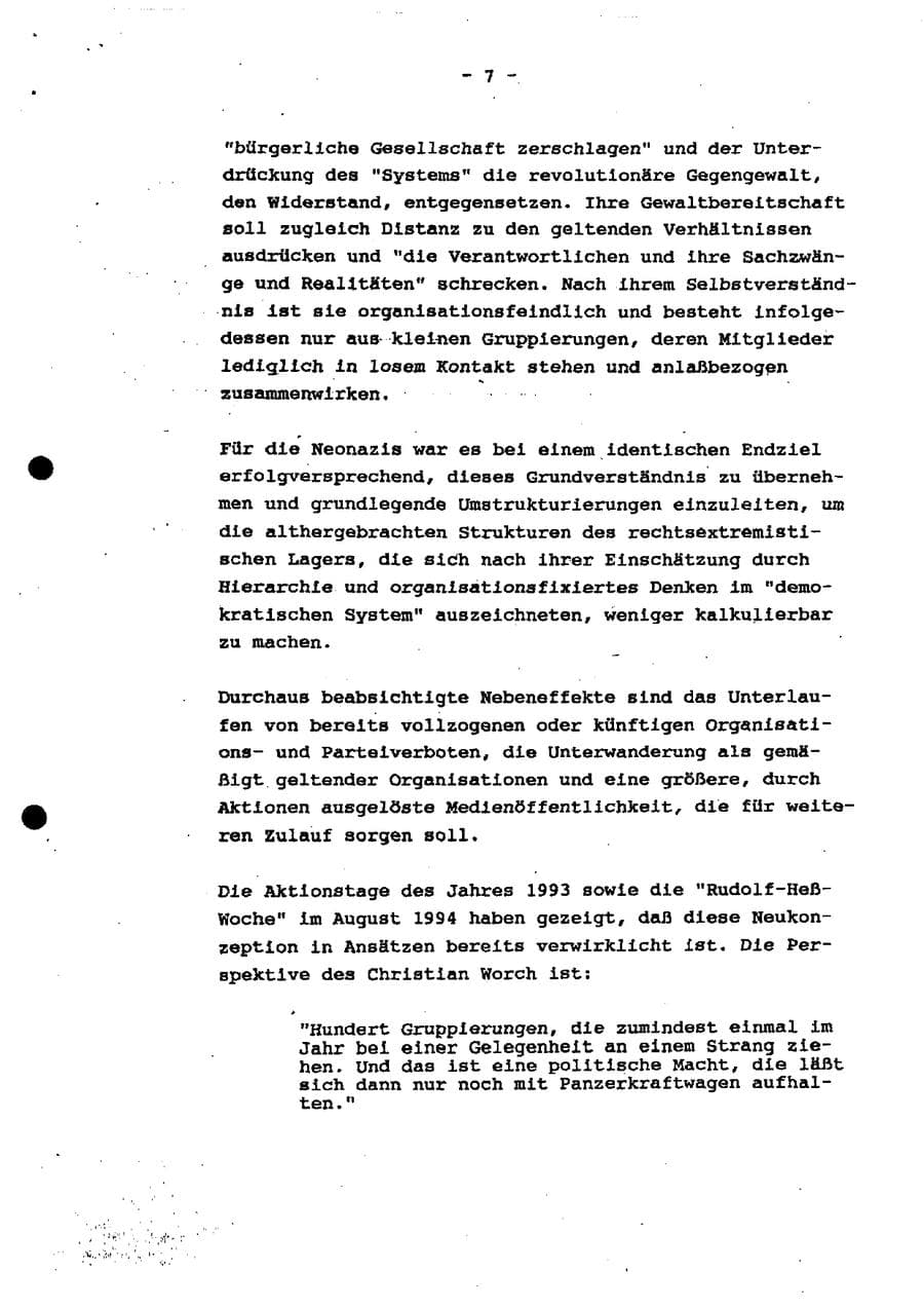Seite 12 des Verfassungsschutzbericht 1994 Schleswig-Holstein