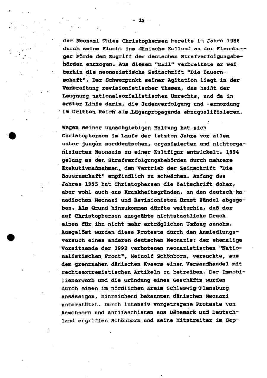 Seite 24 des Verfassungsschutzbericht 1994 Schleswig-Holstein