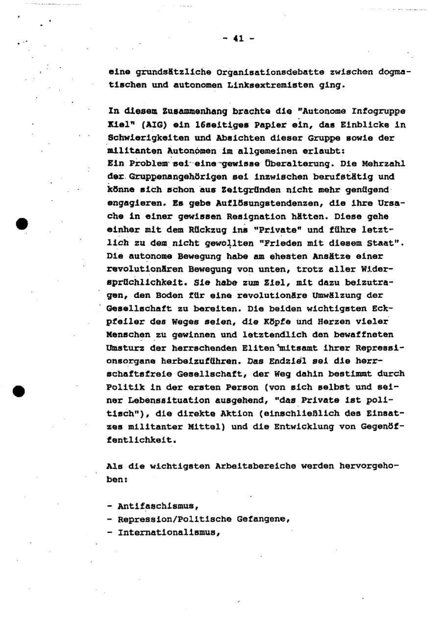 Seite 46 des Verfassungsschutzbericht 1994 Schleswig-Holstein