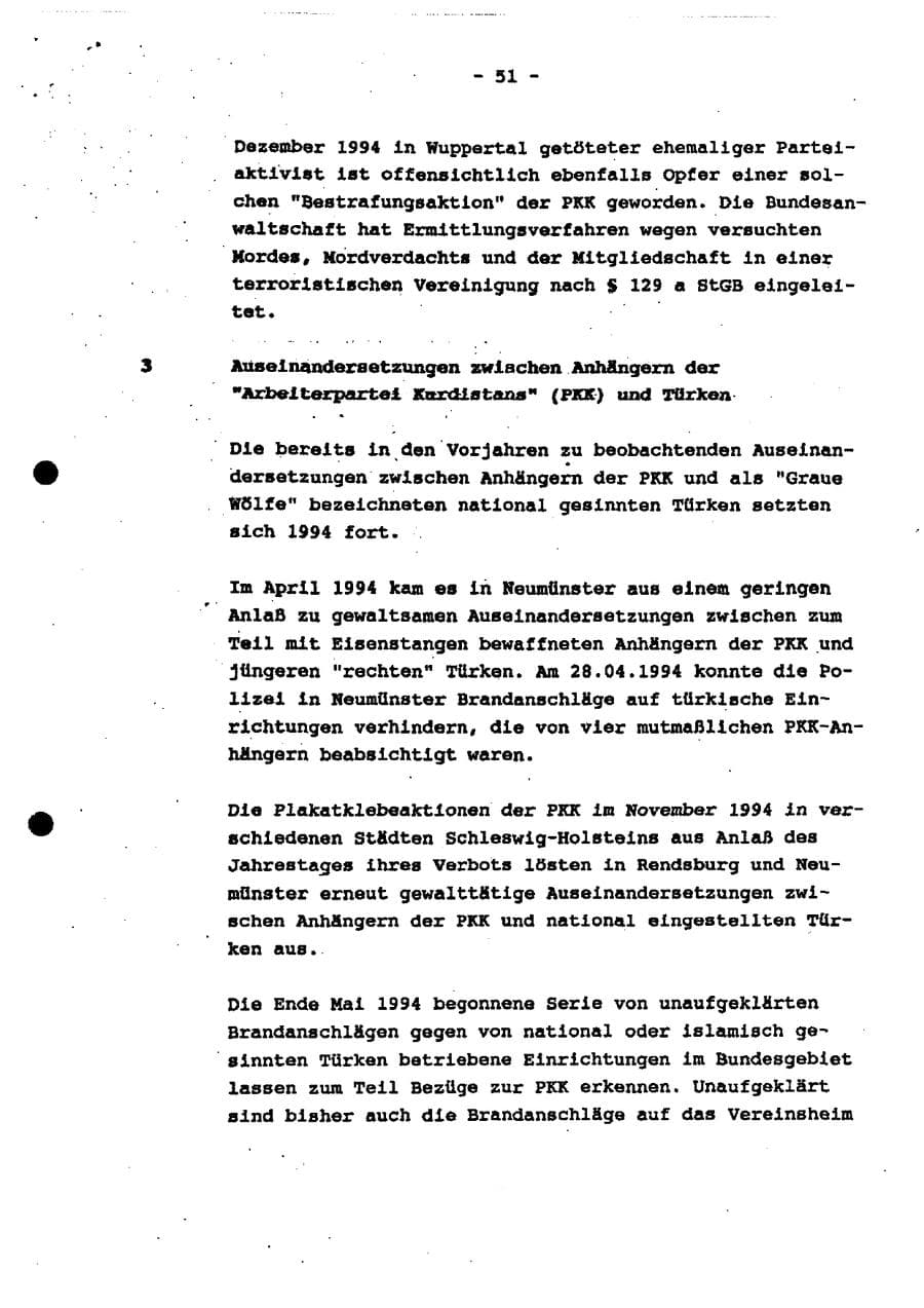 Seite 56 des Verfassungsschutzbericht 1994 Schleswig-Holstein