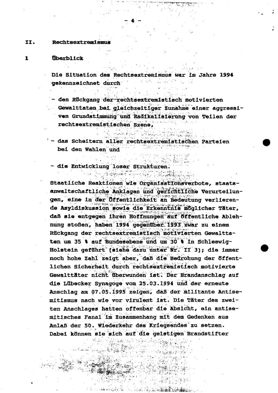Seite 9 des Verfassungsschutzbericht 1994 Schleswig-Holstein