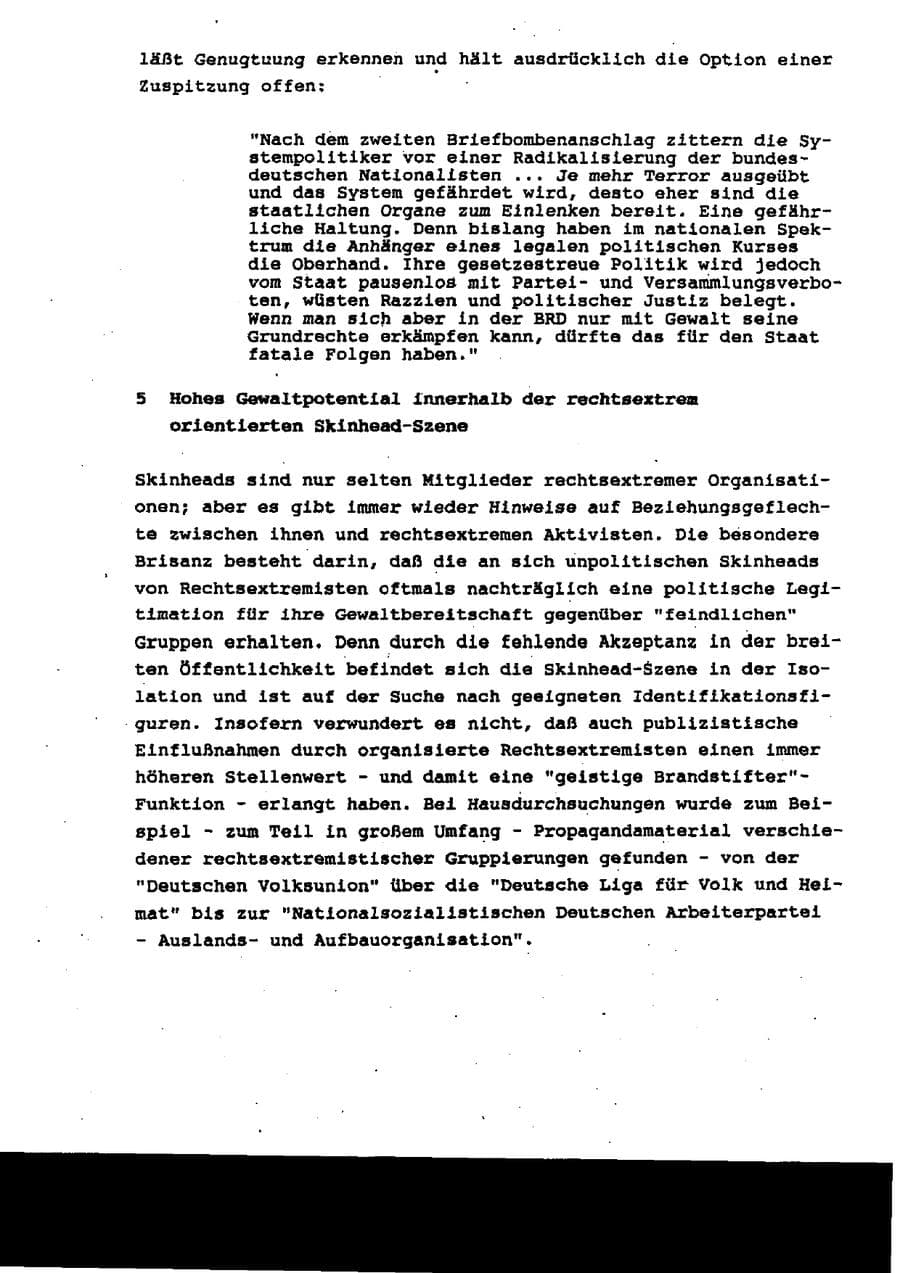 Seite 17 des Verfassungsschutzbericht 1995 Schleswig-Holstein