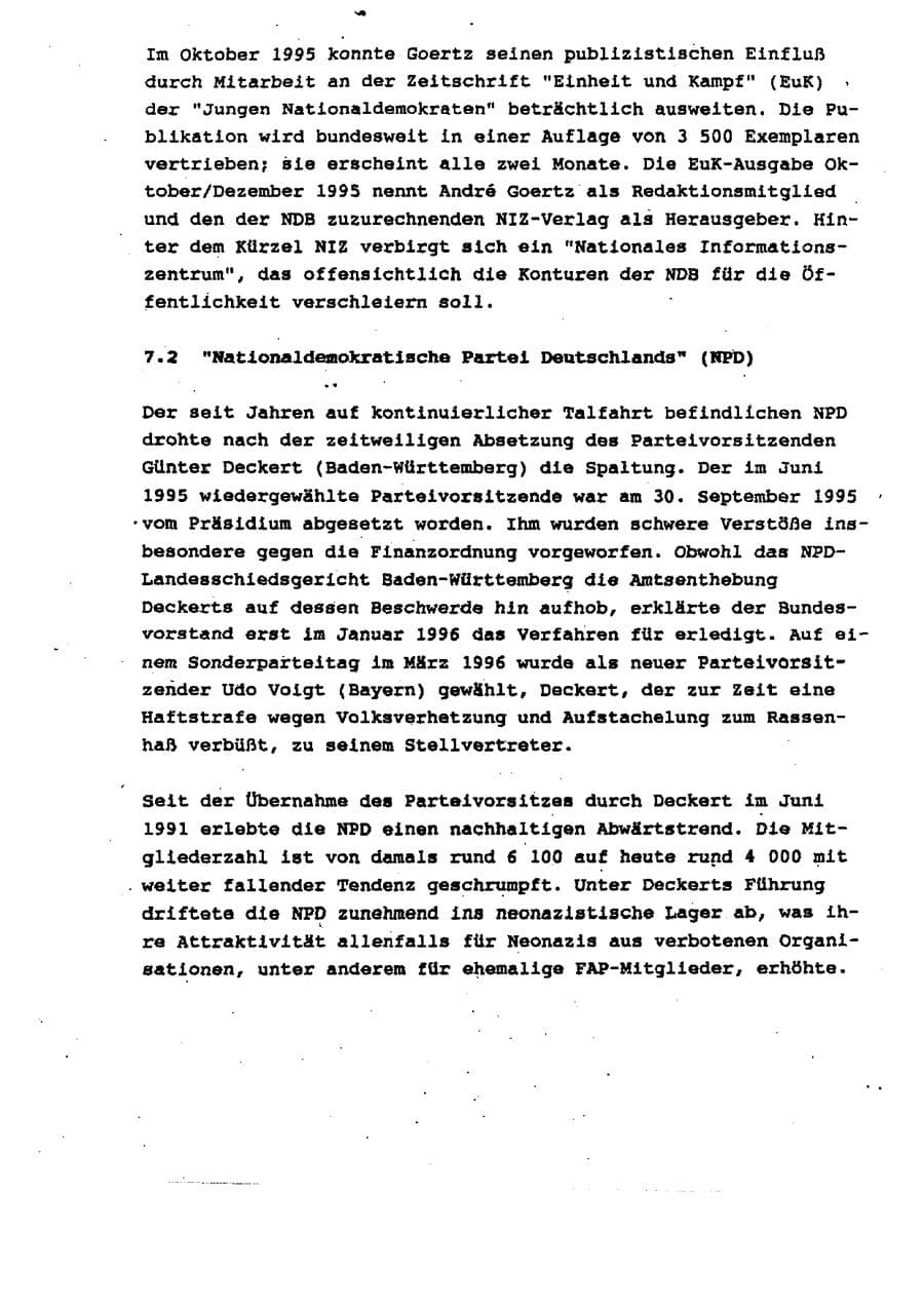 Seite 23 des Verfassungsschutzbericht 1995 Schleswig-Holstein