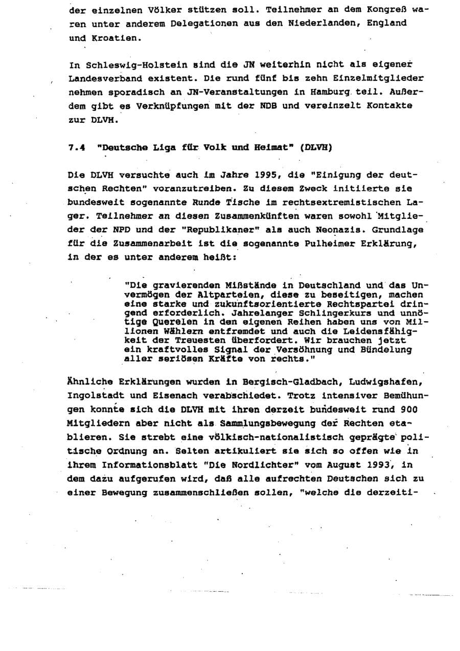 Seite 25 des Verfassungsschutzbericht 1995 Schleswig-Holstein