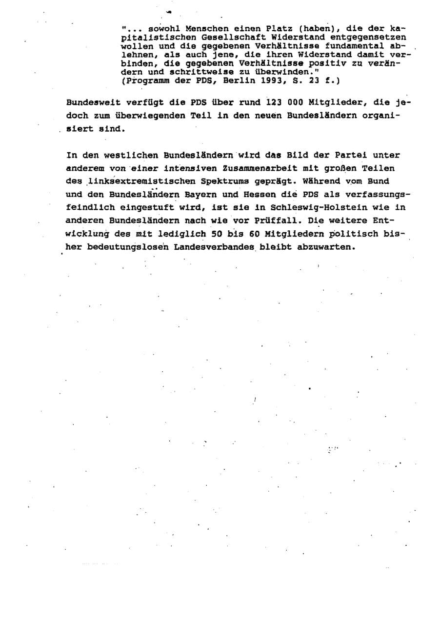 Seite 53 des Verfassungsschutzbericht 1995 Schleswig-Holstein