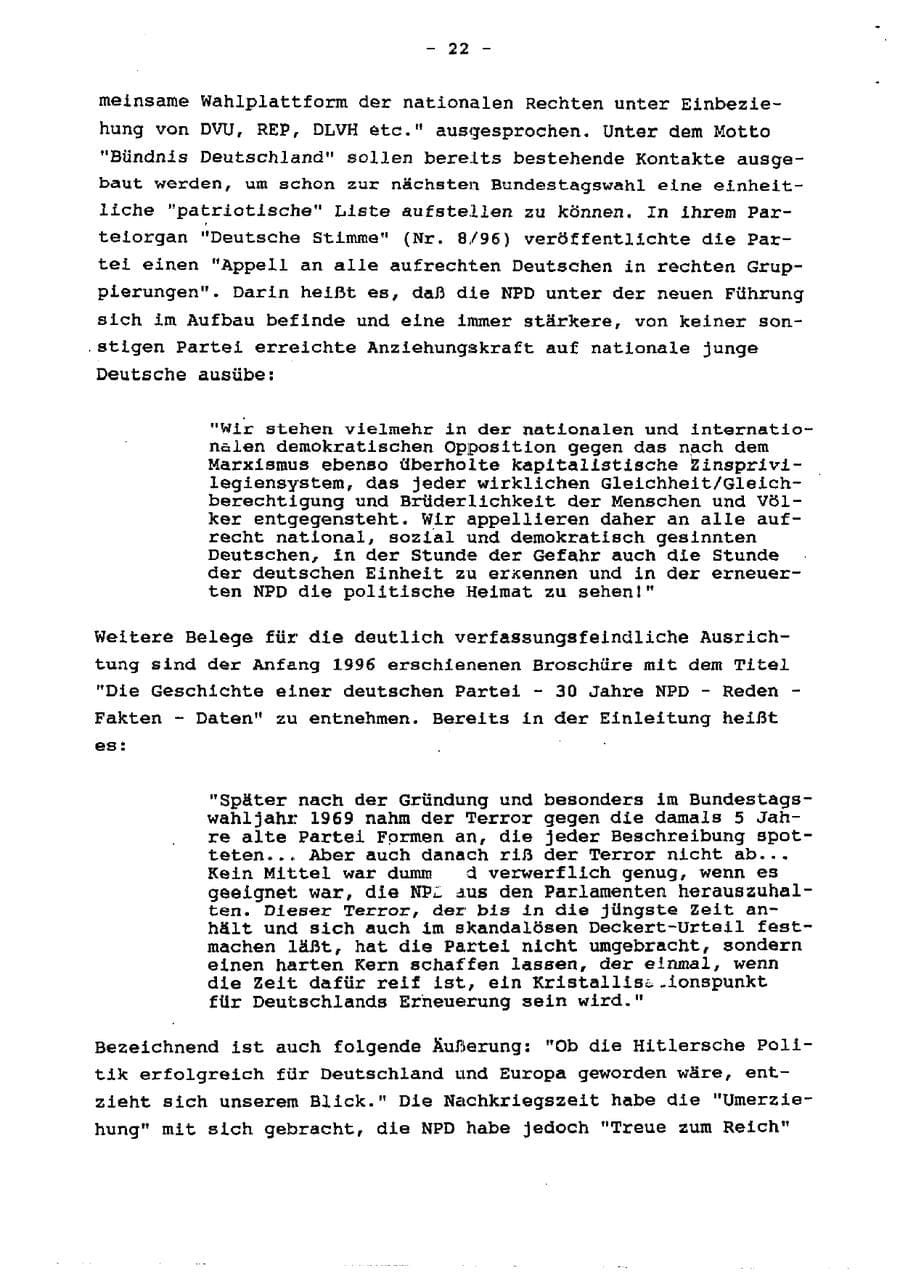 Seite 27 des Verfassungsschutzbericht 1996 Schleswig-Holstein