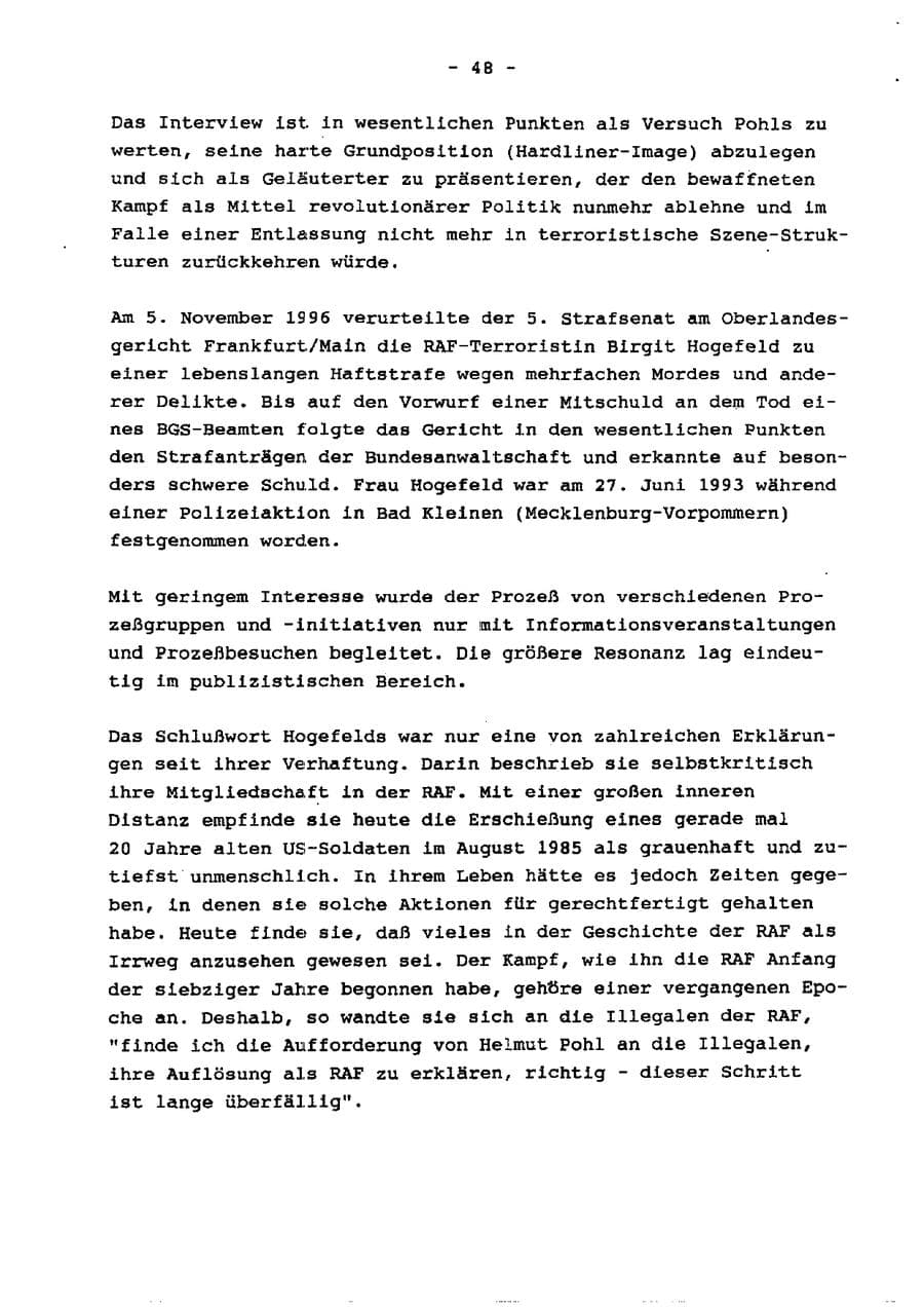 Seite 53 des Verfassungsschutzbericht 1996 Schleswig-Holstein