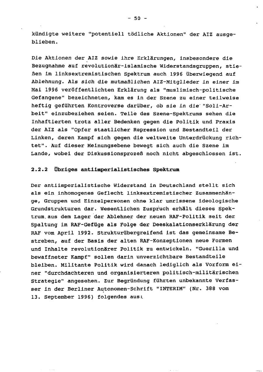 Seite 55 des Verfassungsschutzbericht 1996 Schleswig-Holstein