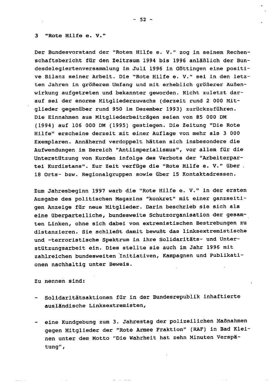 Seite 57 des Verfassungsschutzbericht 1996 Schleswig-Holstein