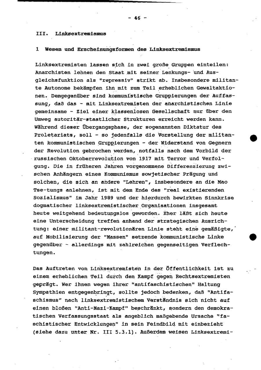 Seite 52 des Verfassungsschutzbericht 1997 Schleswig-Holstein