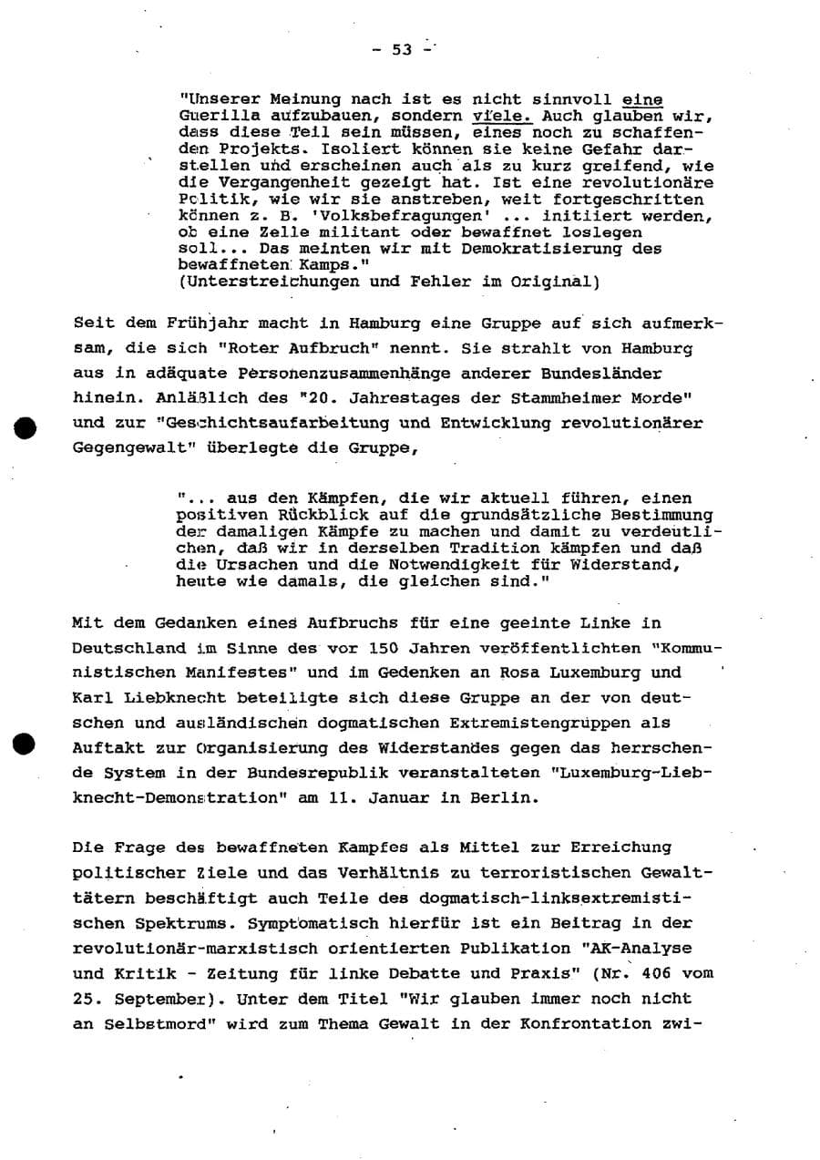 Seite 59 des Verfassungsschutzbericht 1997 Schleswig-Holstein