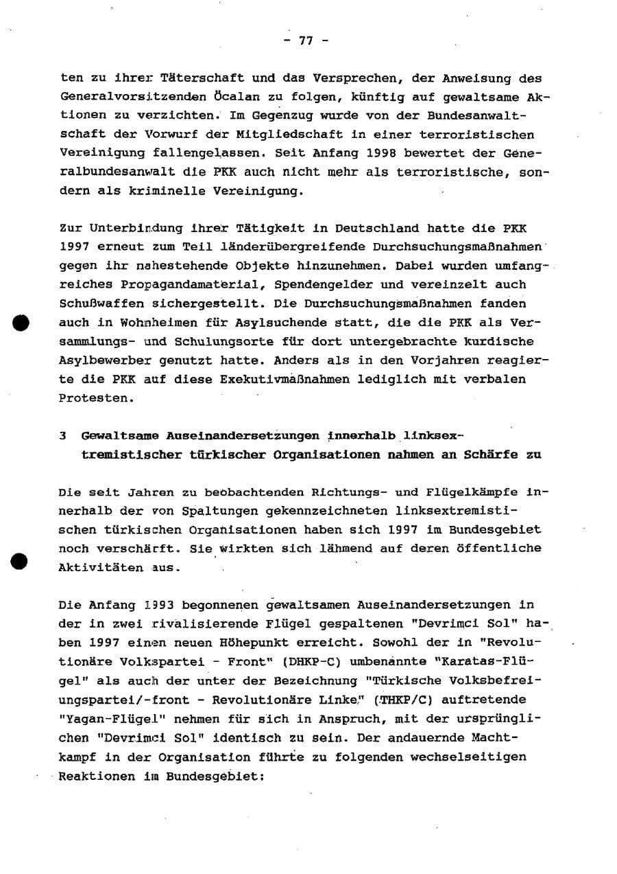 Seite 83 des Verfassungsschutzbericht 1997 Schleswig-Holstein