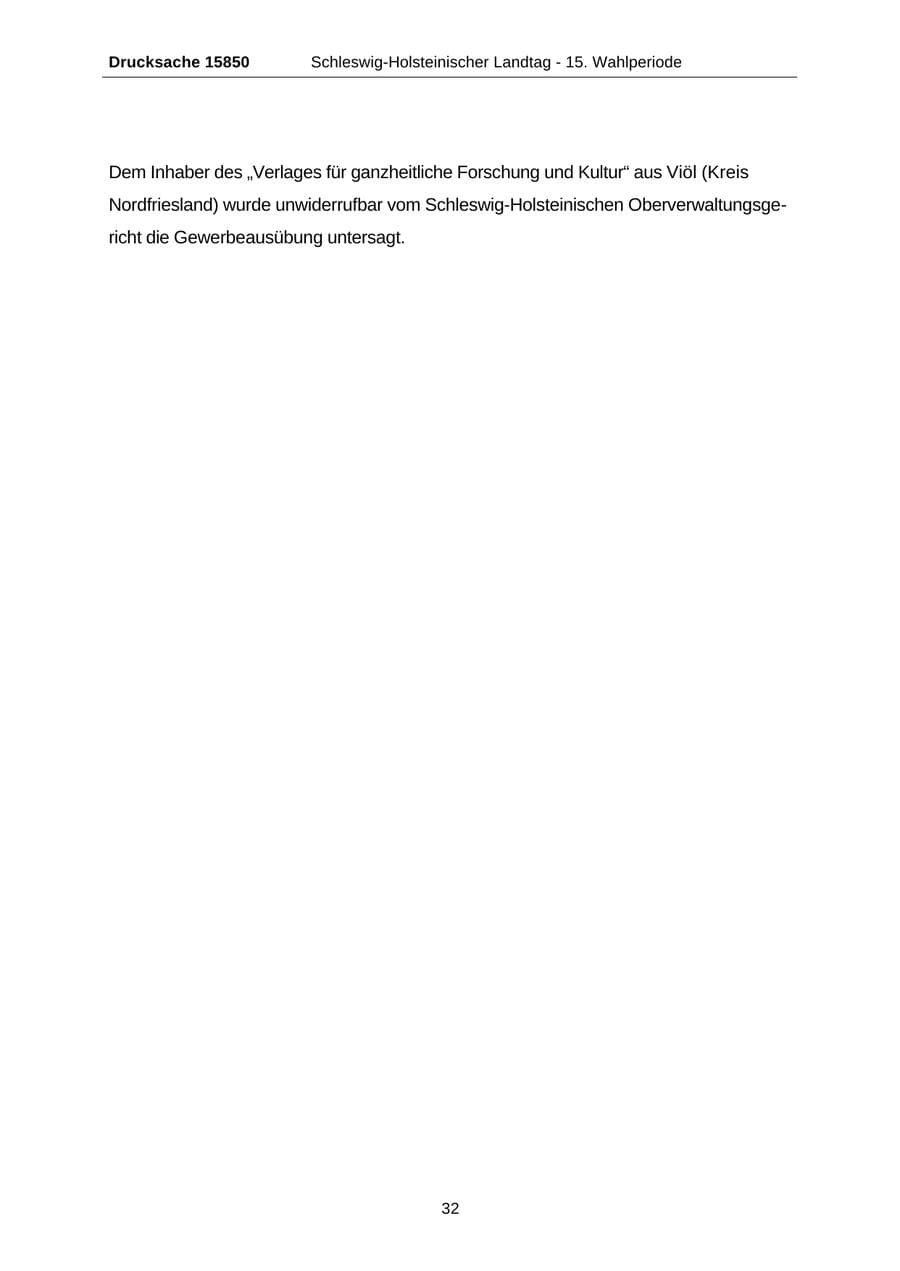 Seite 32 des Verfassungsschutzbericht 2000 Schleswig-Holstein