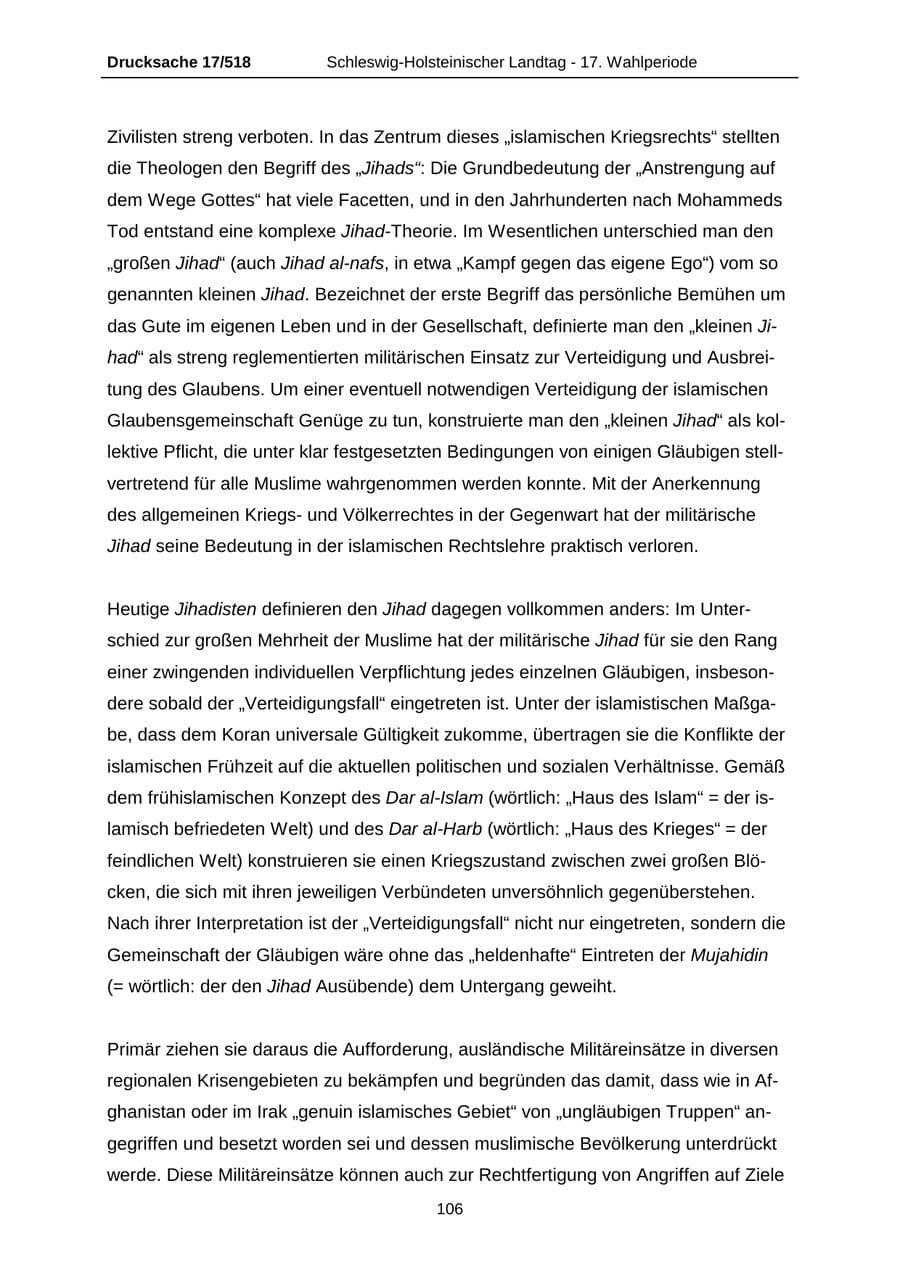 Seite 106 des Verfassungsschutzbericht 2009 Schleswig-Holstein