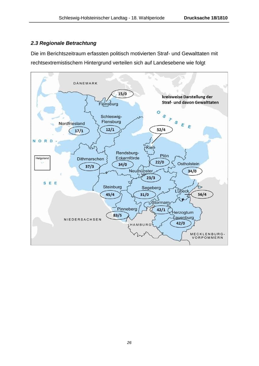 Seite 26 des Verfassungsschutzbericht 2013 Schleswig-Holstein