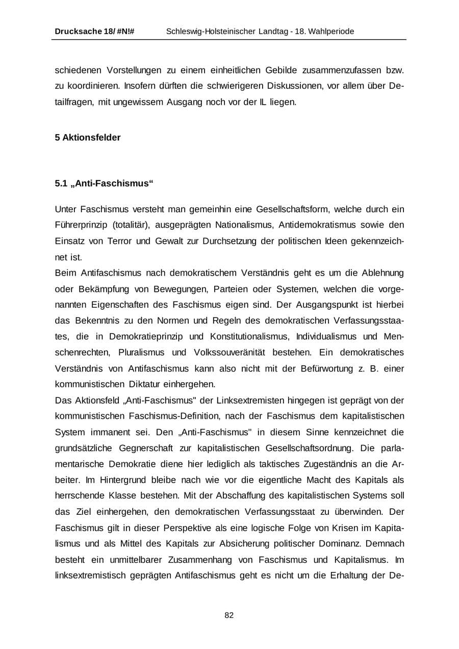 Seite 82 des Verfassungsschutzbericht 2014 Schleswig-Holstein