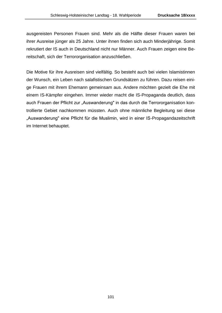 Seite 101 des Verfassungsschutzbericht 2015 Schleswig-Holstein