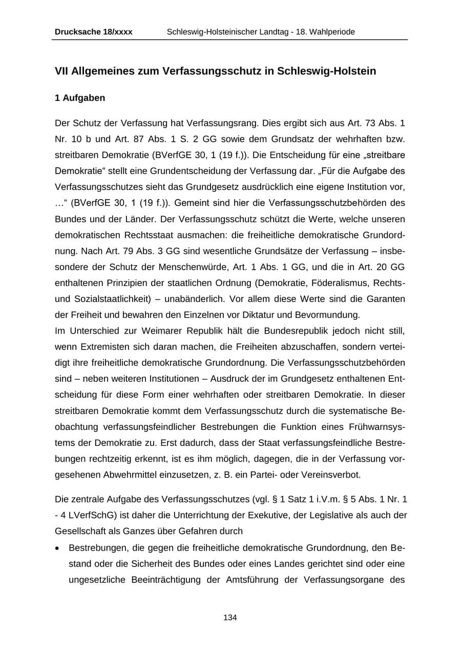 Seite 134 des Verfassungsschutzbericht 2015 Schleswig-Holstein