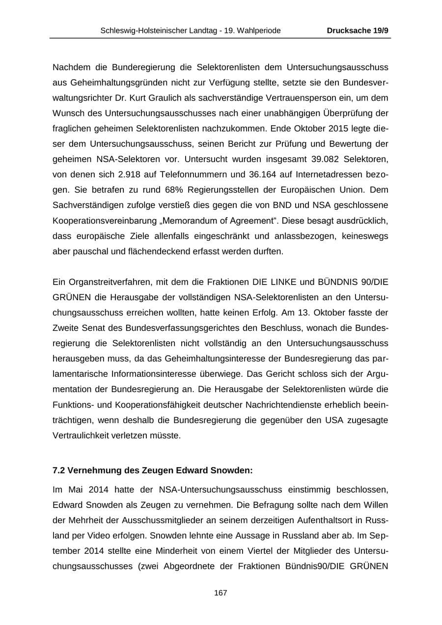 Seite 167 des Verfassungsschutzbericht 2016 Schleswig-Holstein