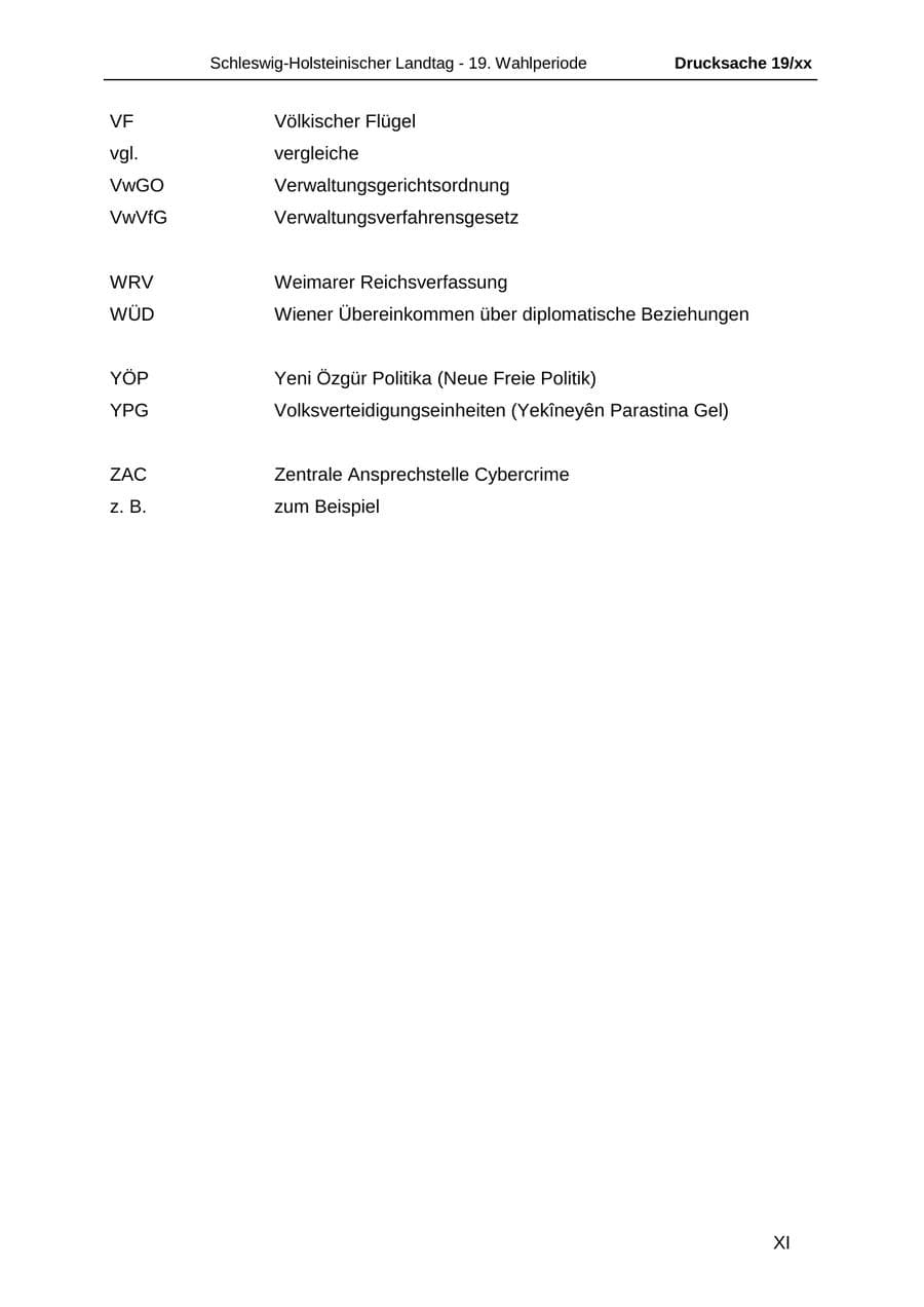 Seite 12 des Verfassungsschutzbericht 2018 Schleswig-Holstein