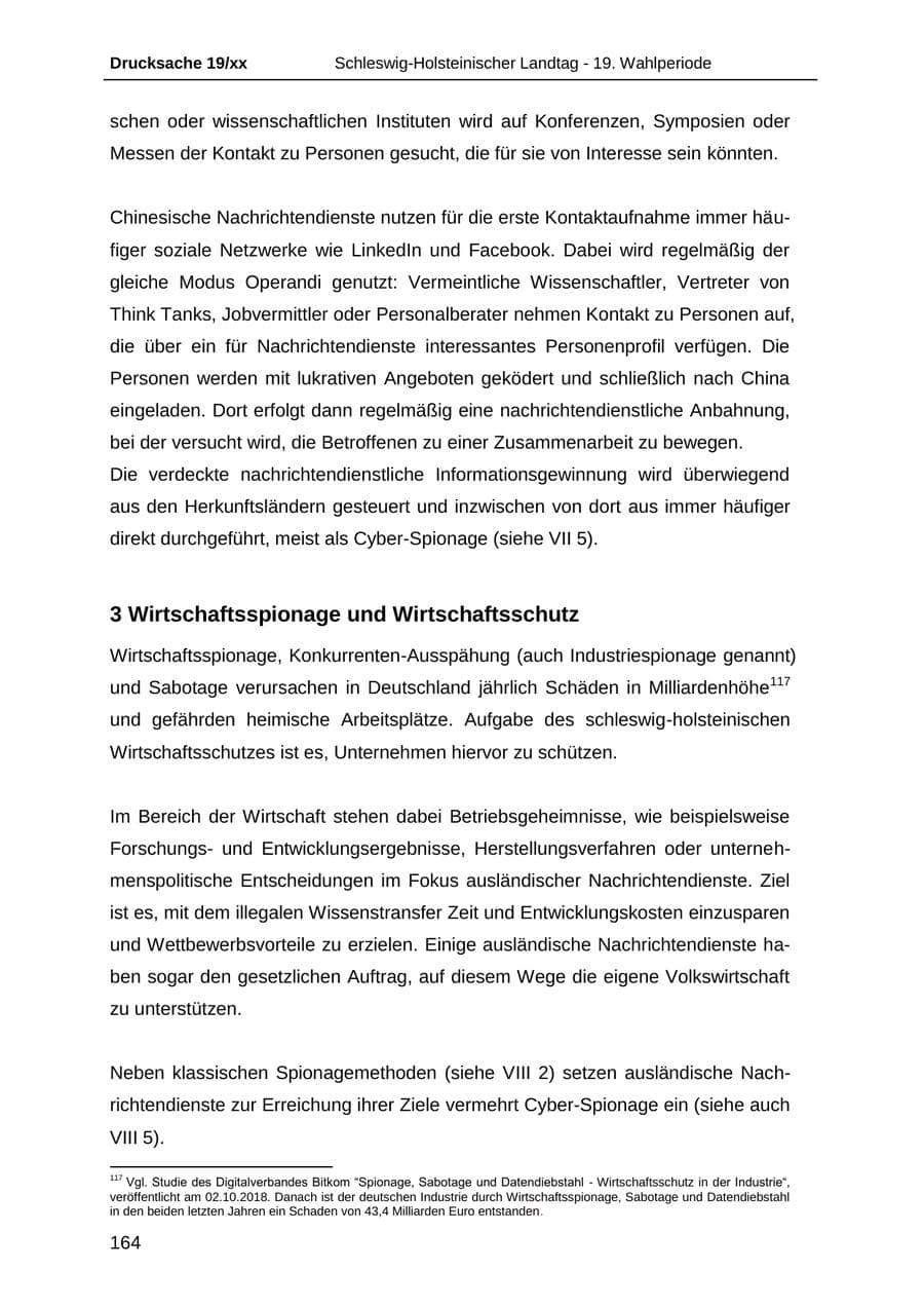 Seite 176 des Verfassungsschutzbericht 2018 Schleswig-Holstein