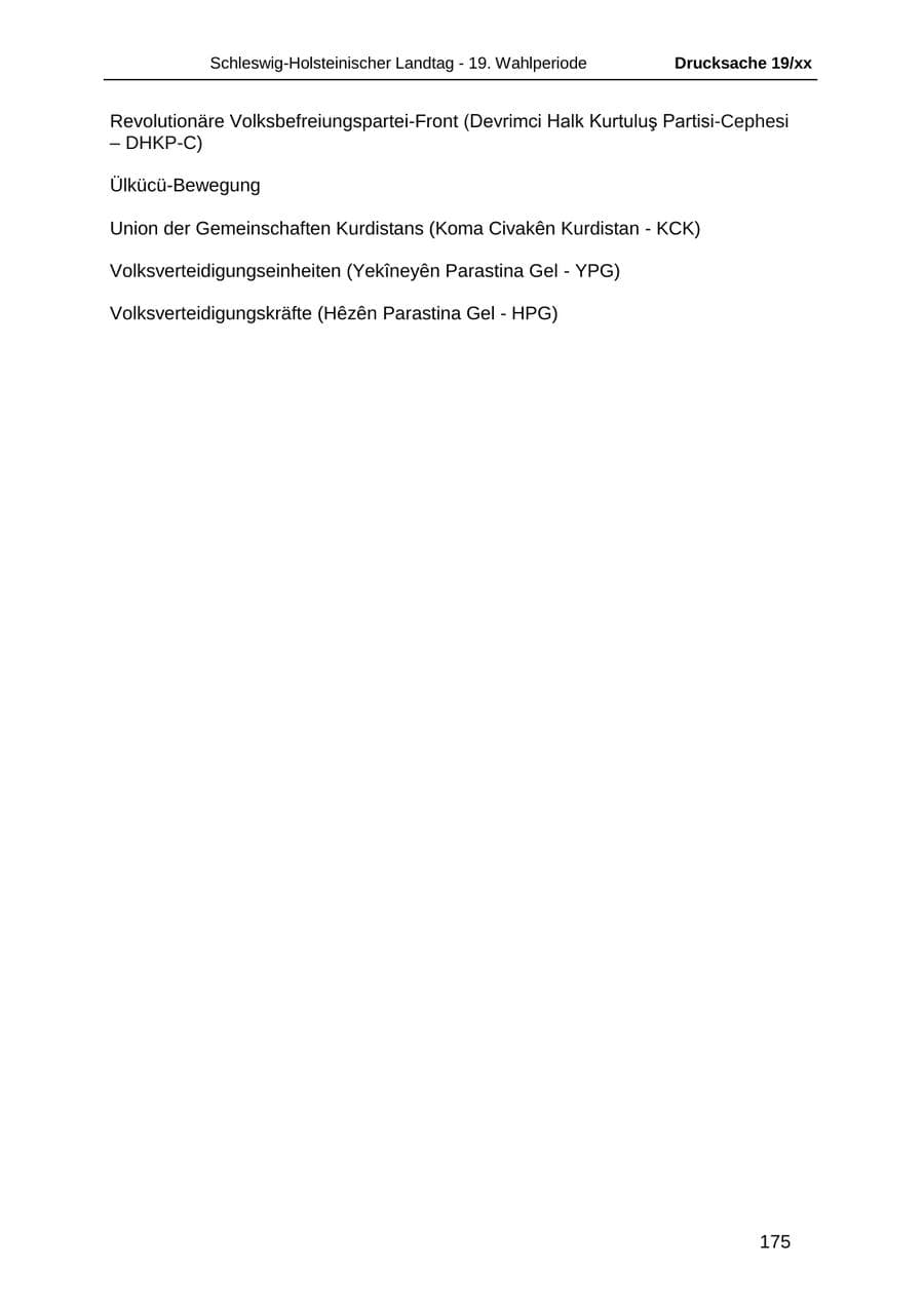 Seite 187 des Verfassungsschutzbericht 2018 Schleswig-Holstein