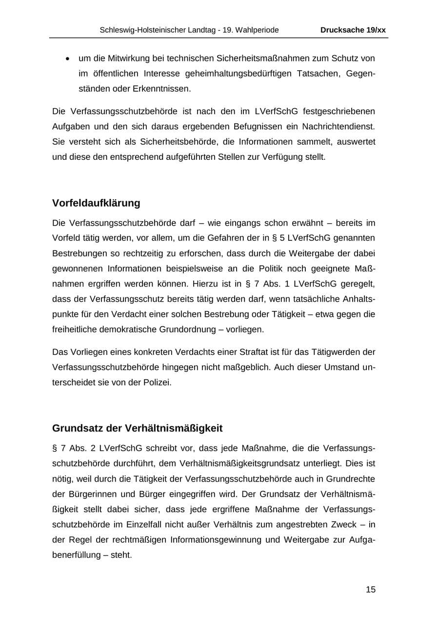 Seite 27 des Verfassungsschutzbericht 2018 Schleswig-Holstein