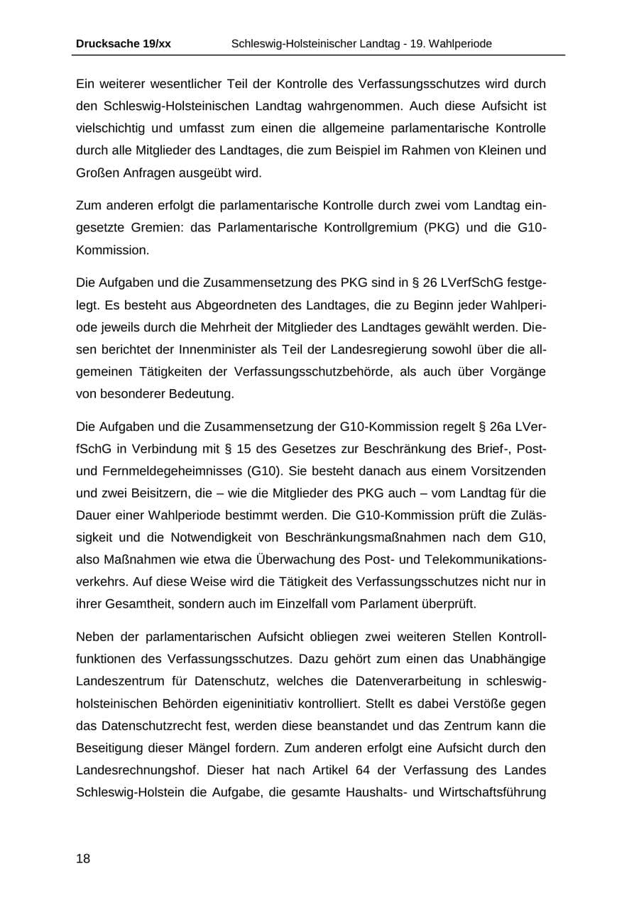 Seite 30 des Verfassungsschutzbericht 2018 Schleswig-Holstein