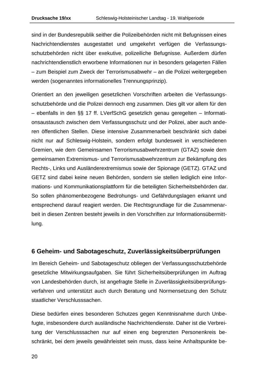 Seite 32 des Verfassungsschutzbericht 2018 Schleswig-Holstein