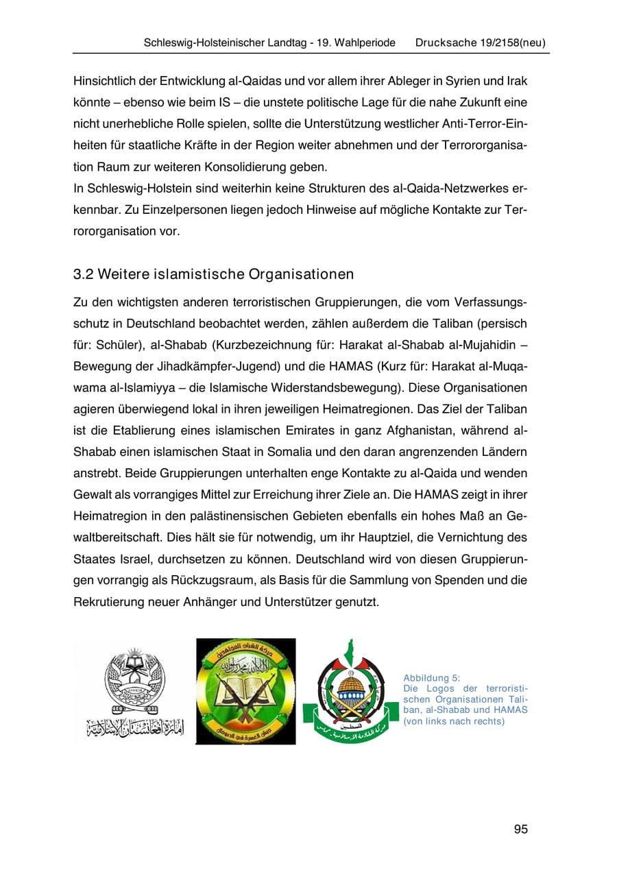Seite 109 des Verfassungsschutzbericht 2019 Schleswig-Holstein