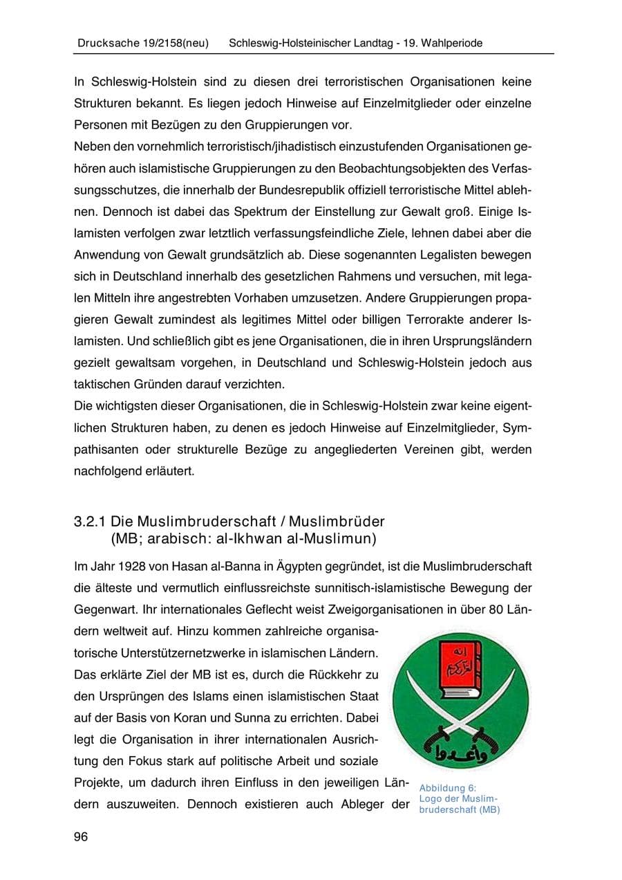 Seite 110 des Verfassungsschutzbericht 2019 Schleswig-Holstein