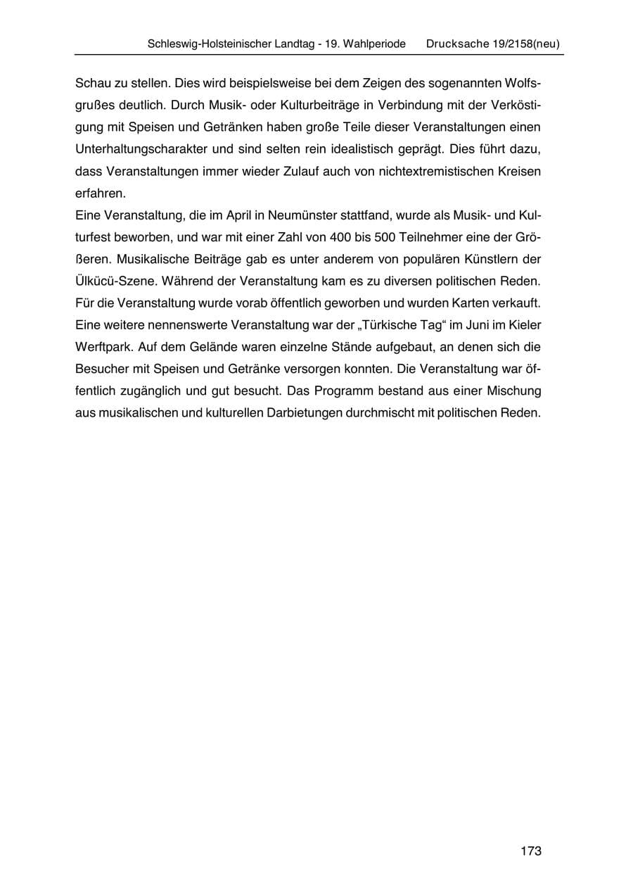 Seite 187 des Verfassungsschutzbericht 2019 Schleswig-Holstein